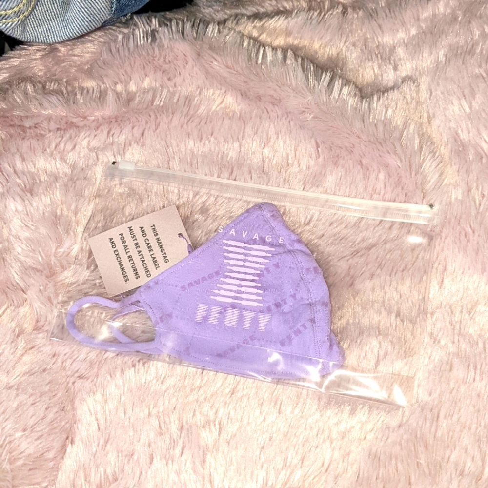 Savage X Fenty logo face mask